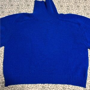 Babaa no67 Winterskies - 100% wool Klein blue turtleneck